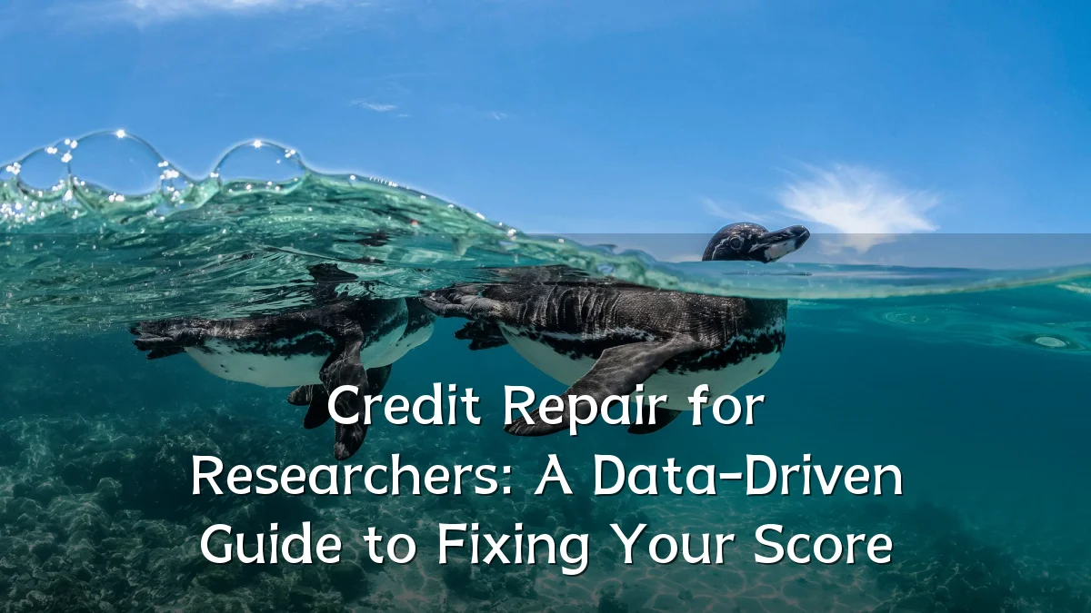 Credit Repair for Researchers: A Data-Driven Guide to Fixing Your Score