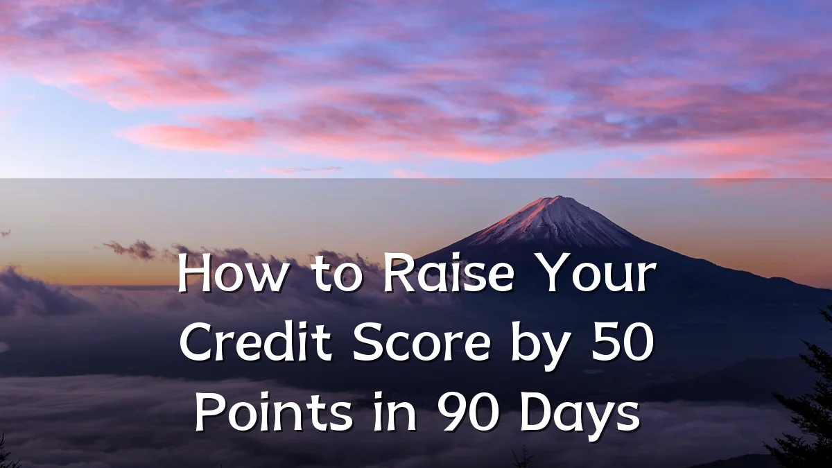 How to Raise Your Credit Score by 50 Points in 90 Days