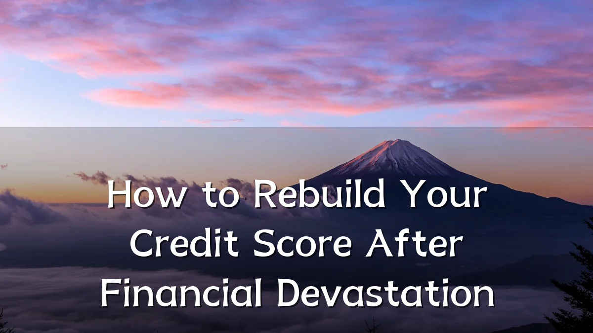 How to Rebuild Your Credit Score After Financial Devastation