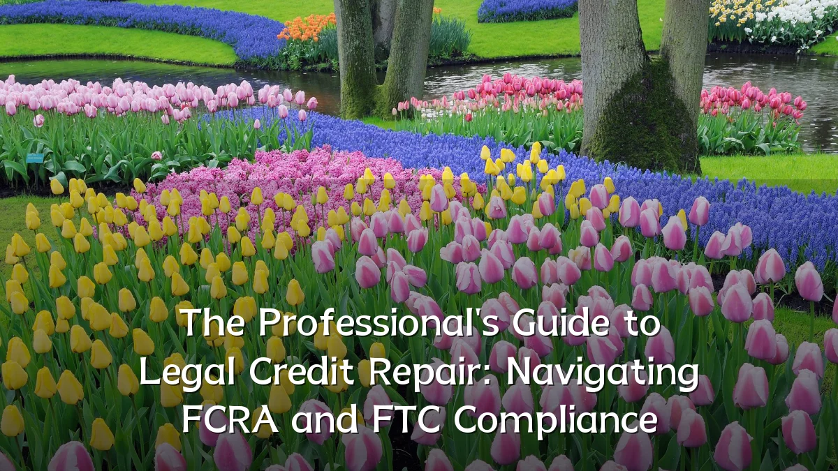The Professional's Guide to Legal Credit Repair: Navigating FCRA and FTC Compliance
