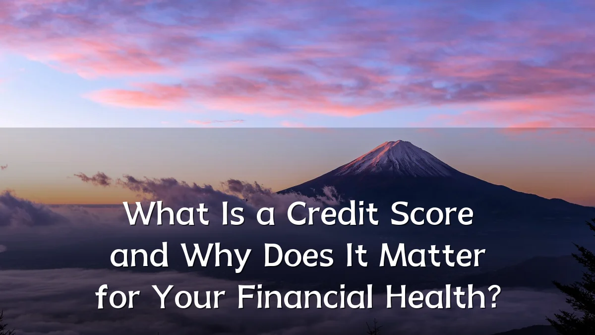 What Is a Credit Score and Why Does It Matter for Your Financial Health?