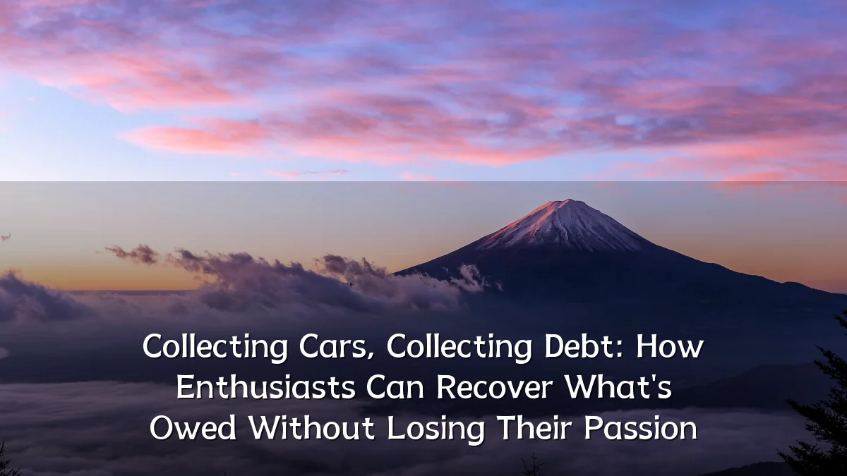 Collecting Cars, Collecting Debt: How Enthusiasts Can Recover What's Owed Without Losing Their Passion
