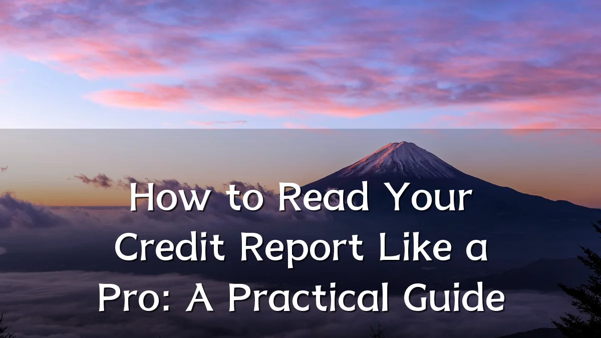 How to Read Your Credit Report Like a Pro: A Practical Guide