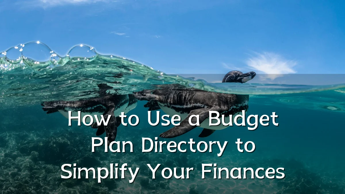 How to Use a Budget Plan Directory to Simplify Your Finances