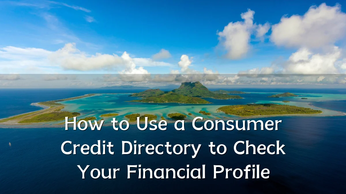 How to Use a Consumer Credit Directory to Check Your Financial Profile