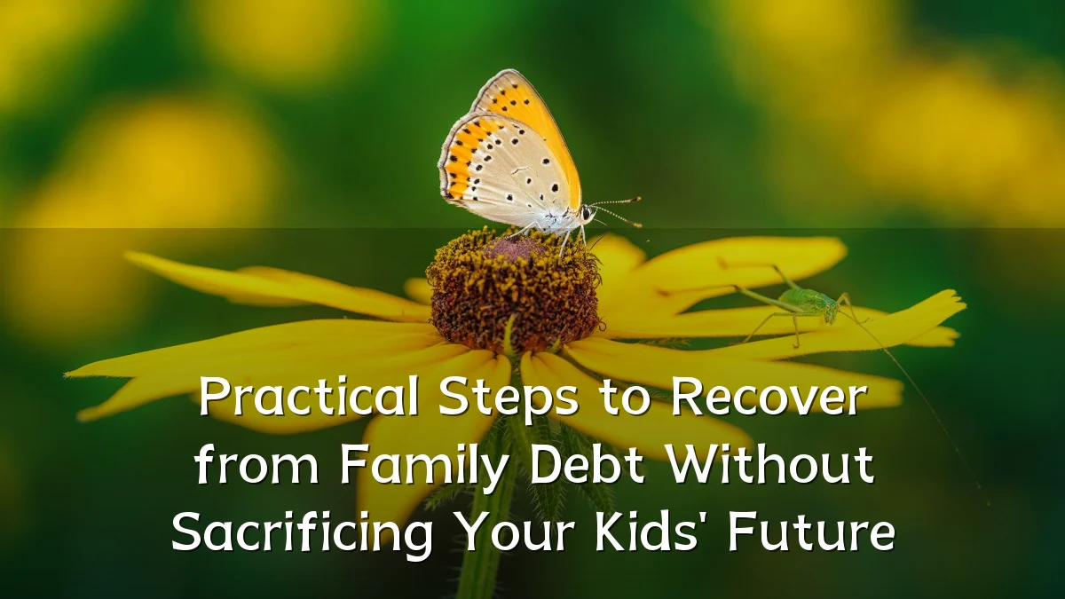 Practical Steps to Recover from Family Debt Without Sacrificing Your Kids' Future