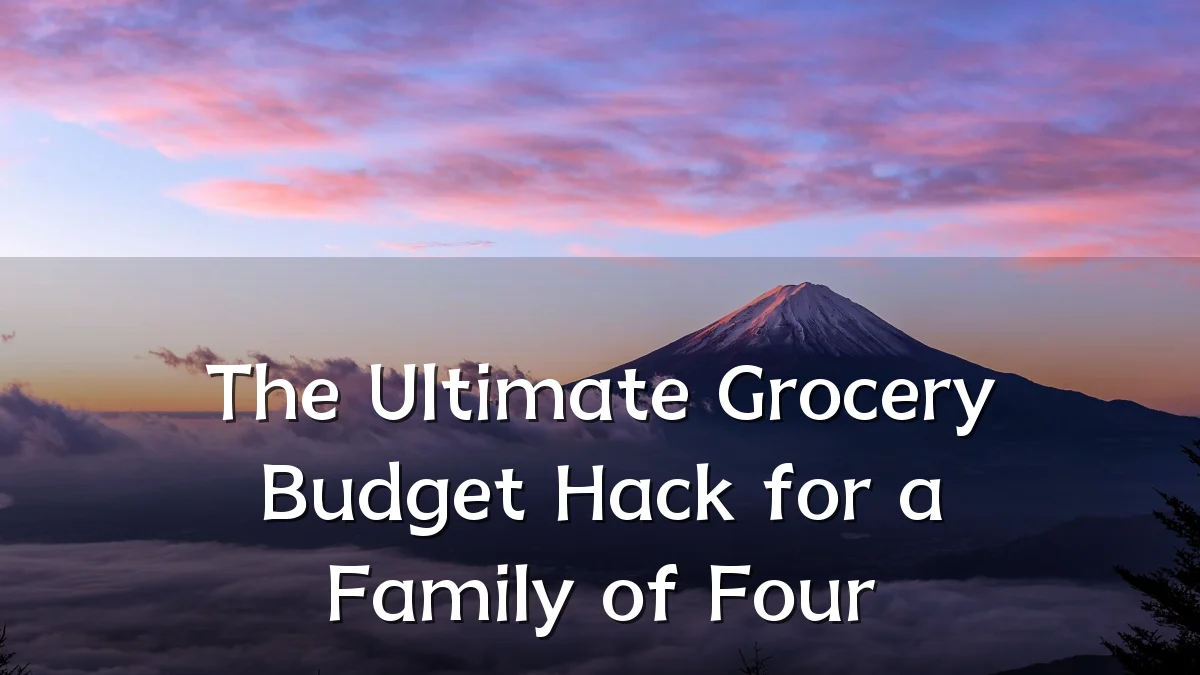 The Ultimate Grocery Budget Hack for a Family of Four