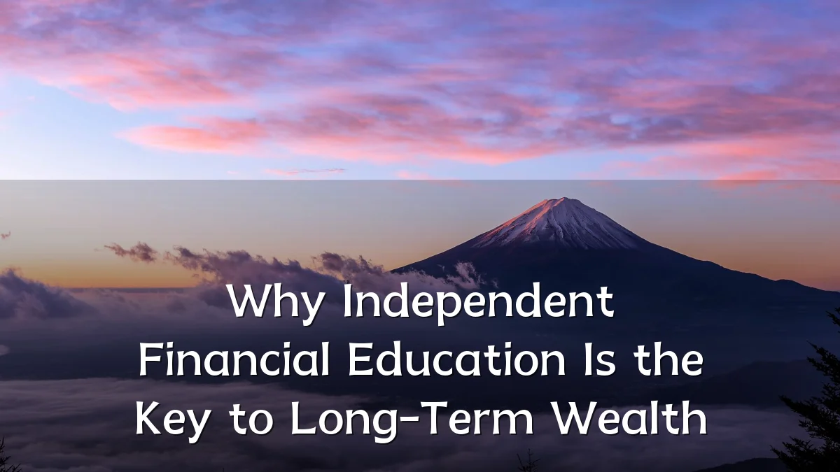 Why Independent Financial Education Is the Key to Long-Term Wealth