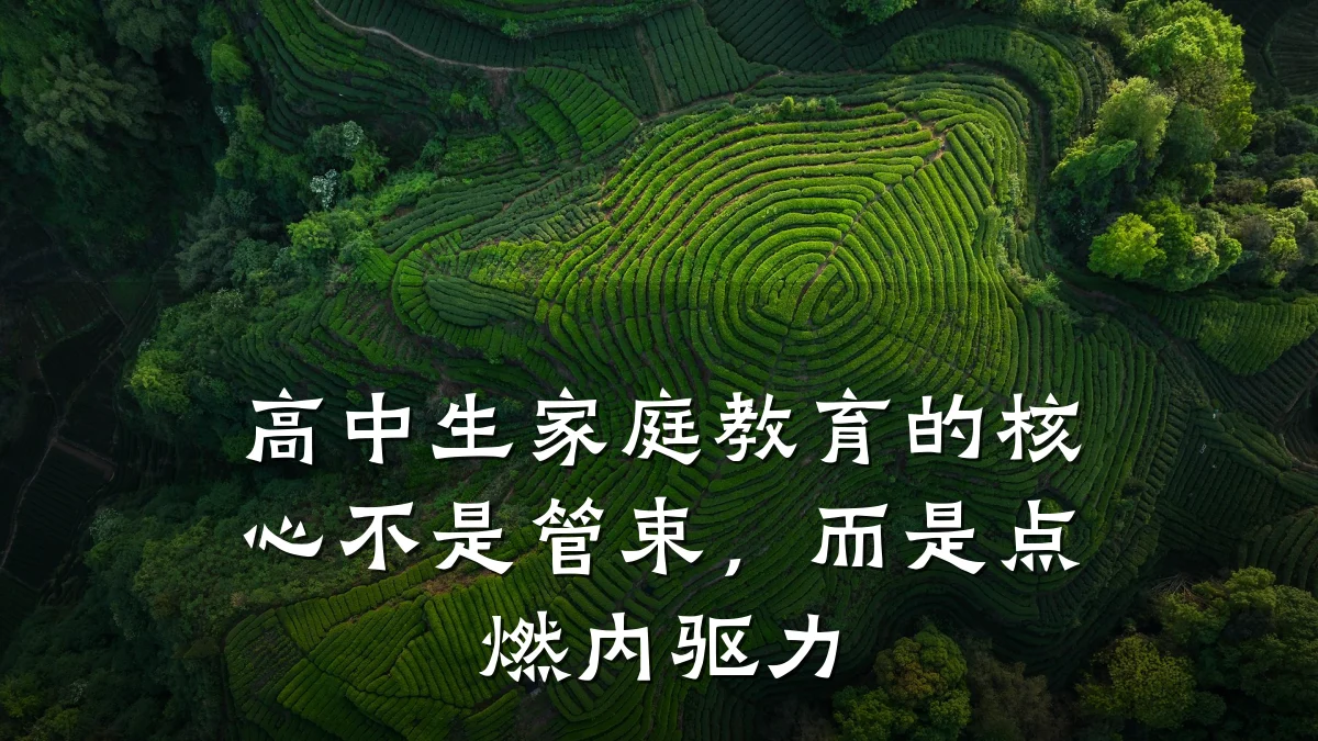 高中生家庭教育的核心不是管束，而是点燃内驱力